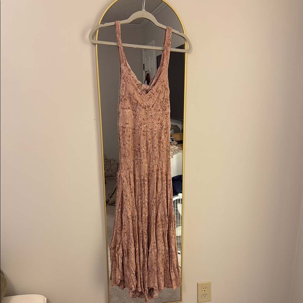 Vici Pink Sleeveless Scoop Neck Sundress